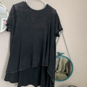 We The Free Black high low Too